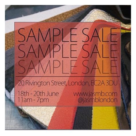 best sample sale London